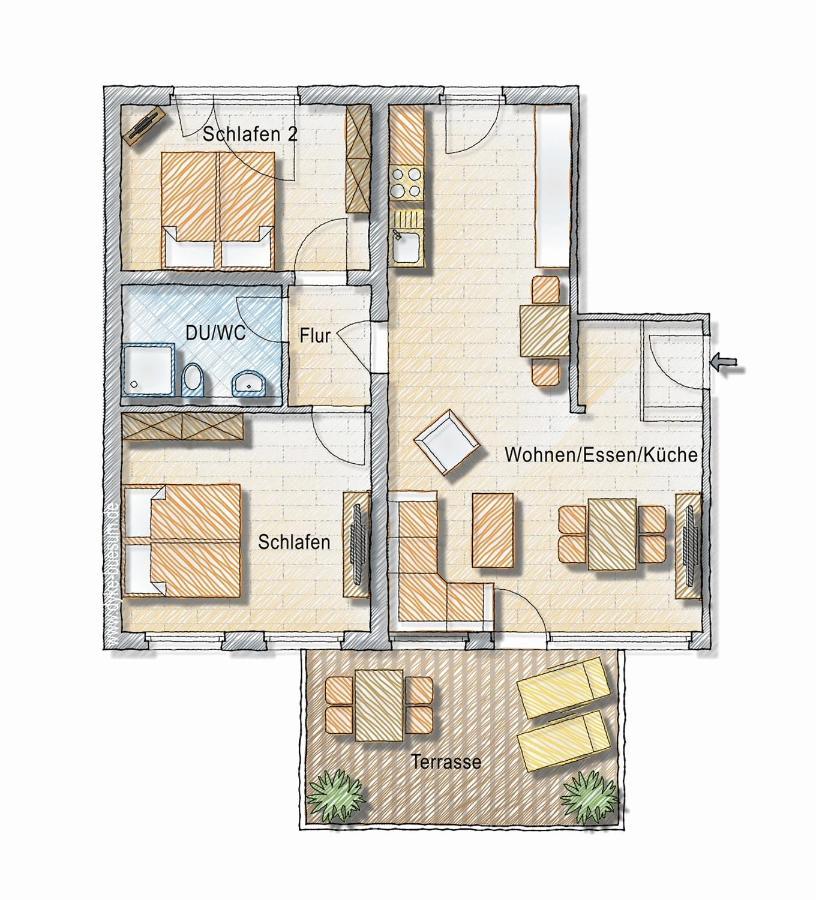 Dyke Appartements 부숨 외부 사진